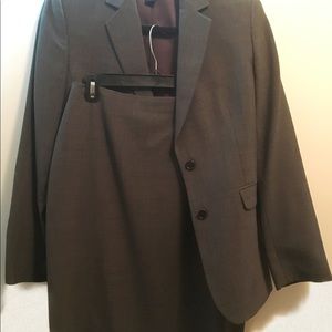 Brooks Brothers Wool Skirt Suit - gray